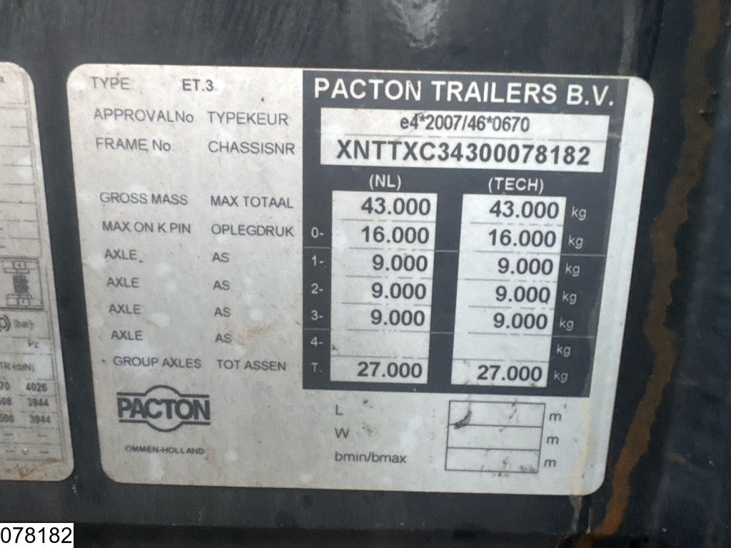 Pacton Container 20 / 30 / 40 / 45 ft, Extendable