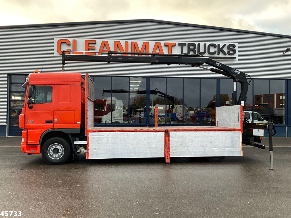 DAF FAT 105 XF 460 6x4 Manual Full Steel Hiab 16 Tonmeter laadkraan