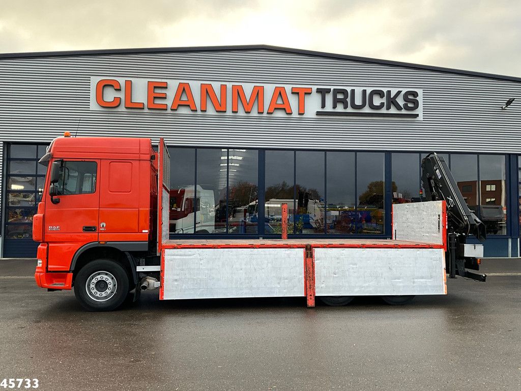 DAF FAT 105 XF 460 6x4 Manual Full Steel Hiab 16 Tonmeter laadkraan