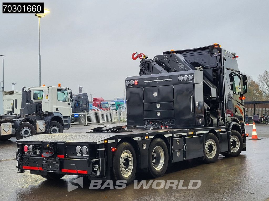 Scania S660 8X2 HMF 9520OK-RCS Crane Kran Fifth wheel Full Air Lift+steering axle