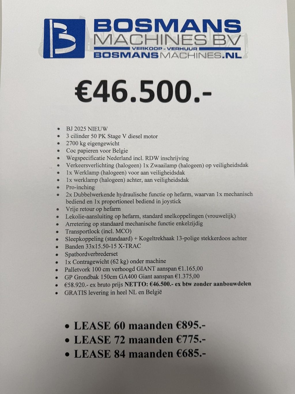 GIANT G2700 X-TRA HD+ shovel NIEUW (kogeltrekhaak, spatbordverbreders, pro inching)