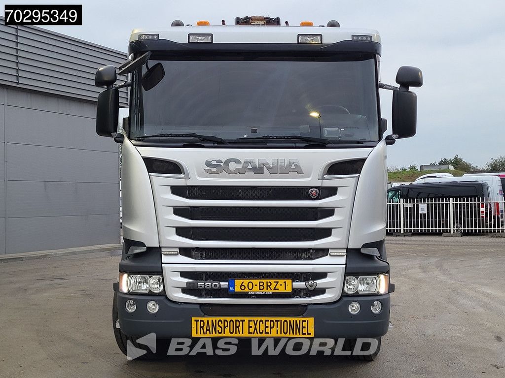 Scania R R580 6X4 NL-Truck Diebolt D28.81 Kran Crane Holztransport + Dolly Retarder Euro 6