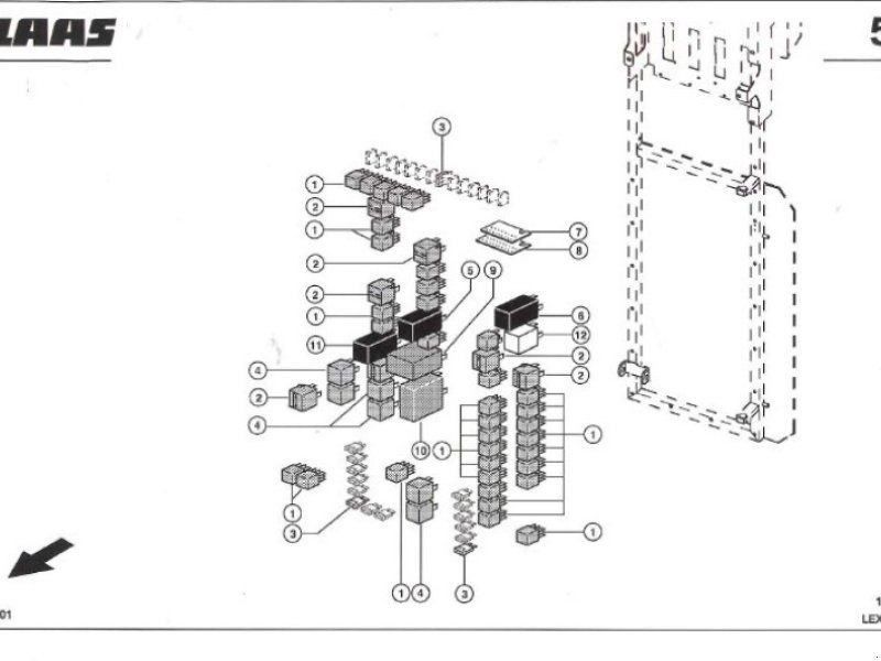 Claas LEXION 580 Zentralelektrik