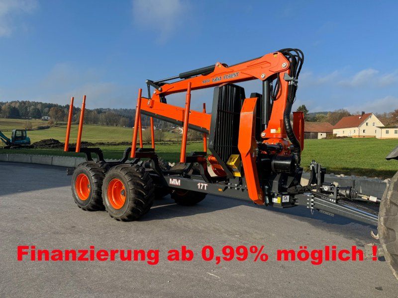 MTM 17T 17to 9,80m Kran Forwarder Rungen Druckluft Dpelrohrrahmen