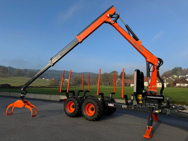MTM 17T 17to 9,80m Kran Forwarder Rungen Druckluft Dpelrohrrahmen