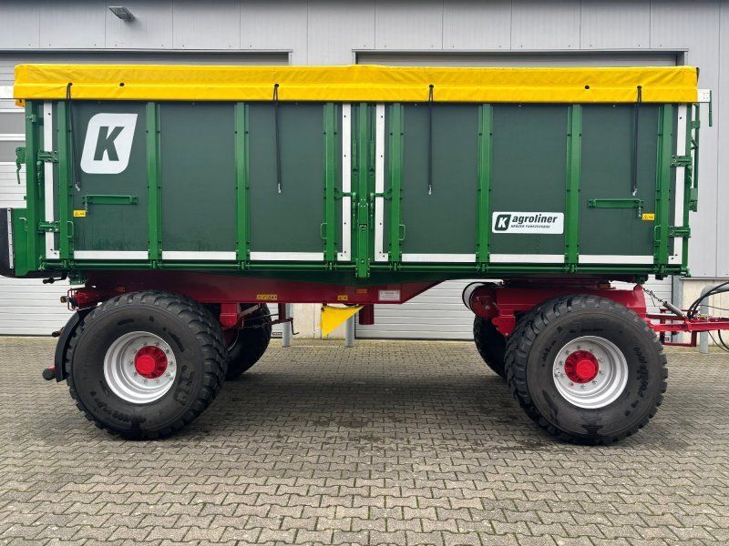 Kröger 18to 560er bereift 3 Schieber mit Kunststoffbordwand Interne Nr.