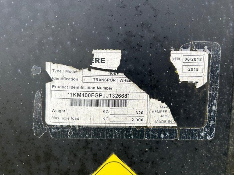 Kemper 400F Zusatzfahrwerk