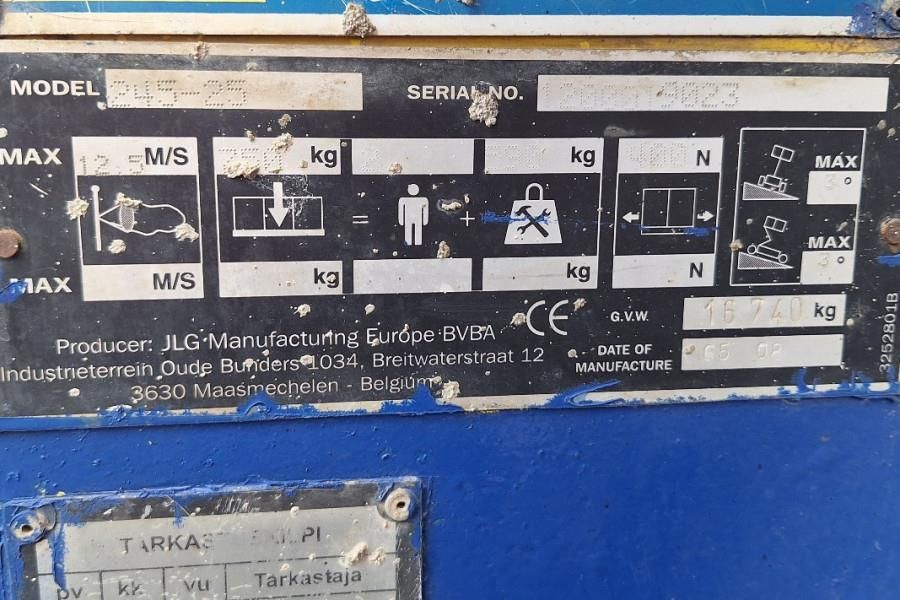 JLG 245-25 Diesel, 4x4 Drive, 26m Working Height, 750k