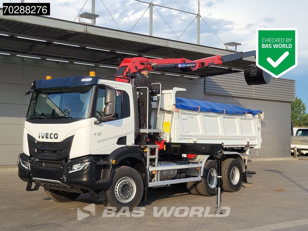 Iveco X-Way 480 6X4 NEW! HMF 2243Z-RCS Z-Crane kran 12m3 KH-Kipper Retarder Big-Axle