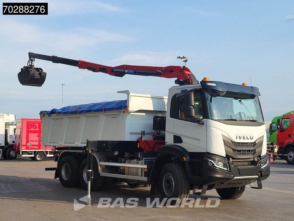 Iveco X-Way 480 6X4 NEW! HMF 2243Z-RCS Z-Crane kran 12m3 KH-Kipper Retarder Big-Axle
