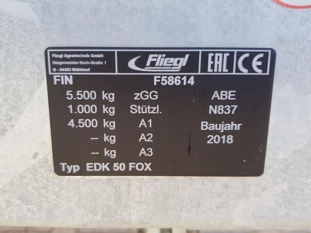 Fliegl kipper EDK 50 dump trailer