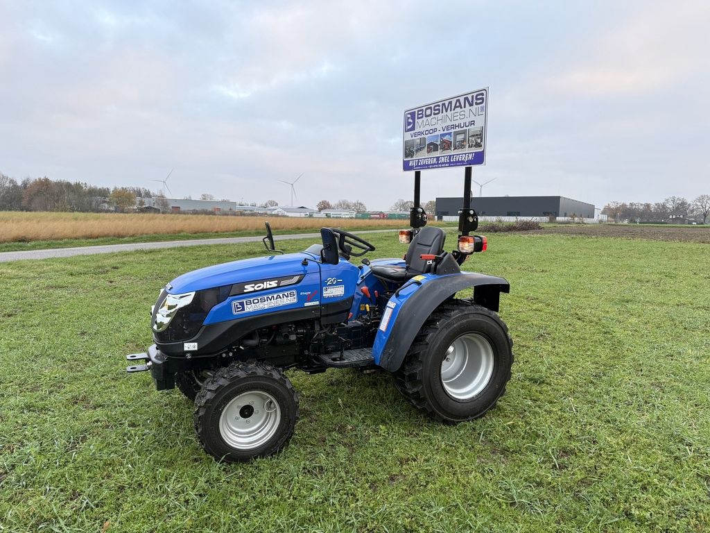 Solis 20 4WD minitractor DEMO met stuurbekrachtiging / industriebanden