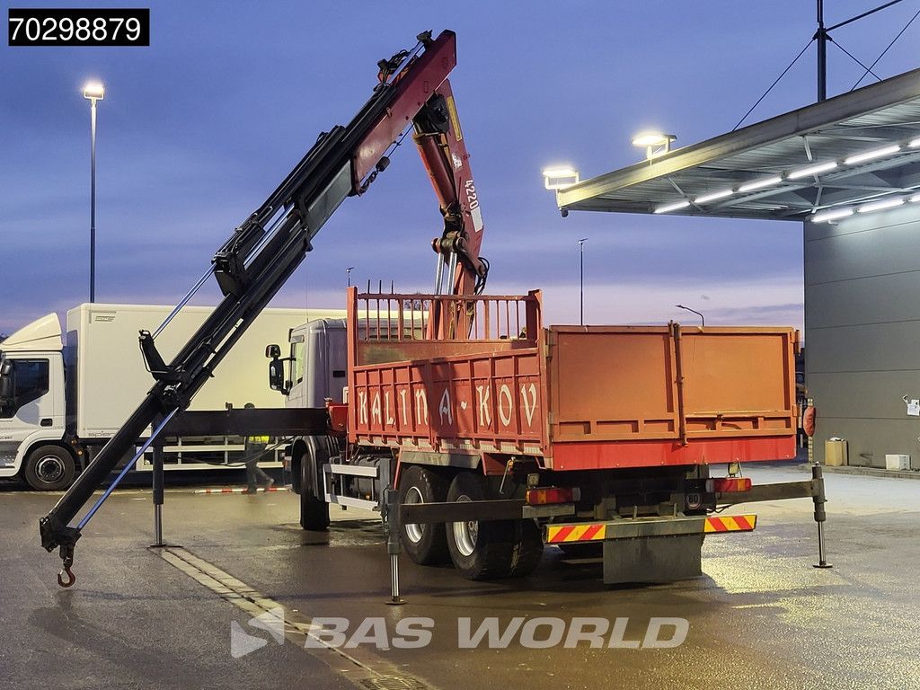 Scania P340 6X4 HMF 4220 K6 Crane Winch Tipper Full Steel Manual Gearbox