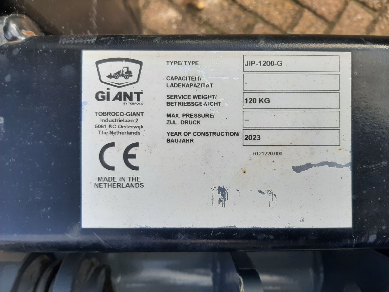 GiANT jip / jib 1200mm - 1500kg - JIP-1200-G