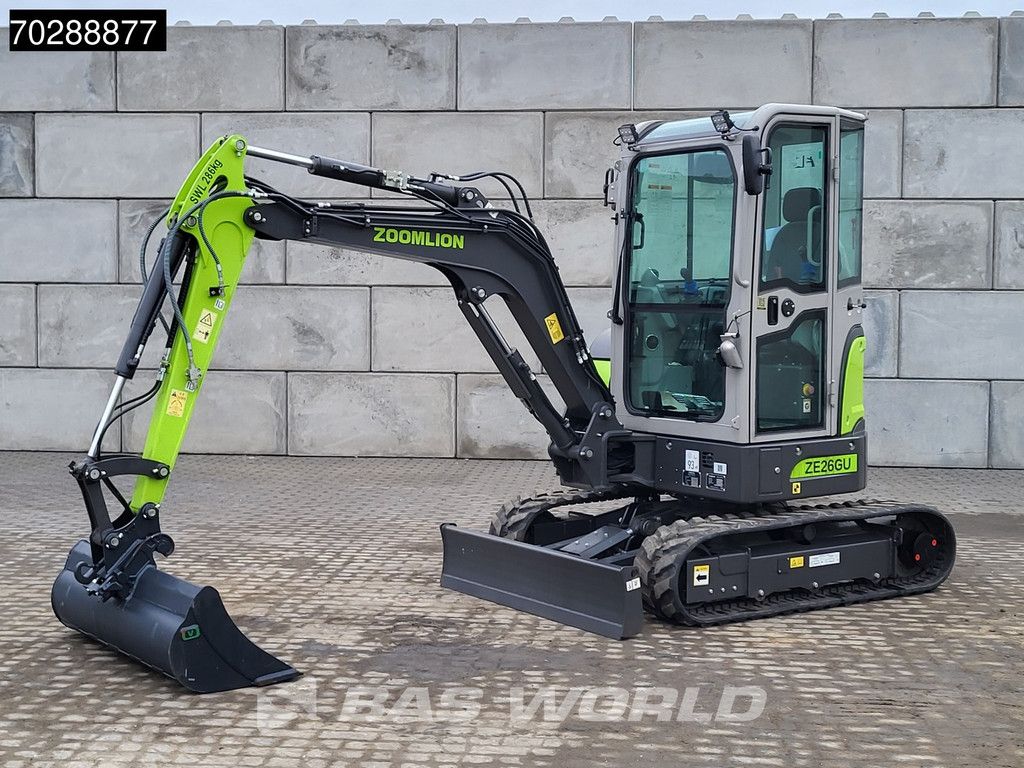Zoomlion ZE26 GU Fabrieksgarantie- CW+3 Bakken - Kubota Motor