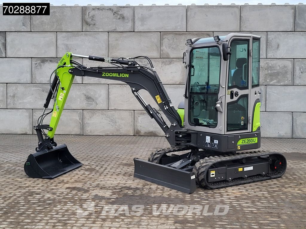 Zoomlion ZE26 GU Fabrieksgarantie- CW+3 Bakken - Kubota Motor