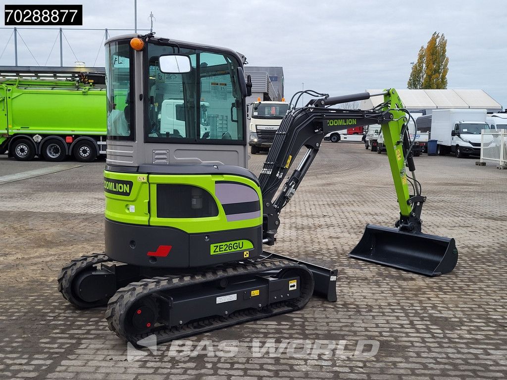 Zoomlion ZE26 GU Fabrieksgarantie- CW+3 Bakken - Kubota Motor