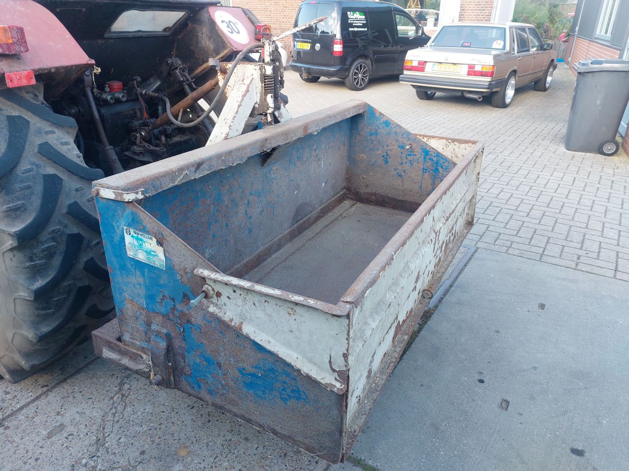 Grondbak en grondschaaf