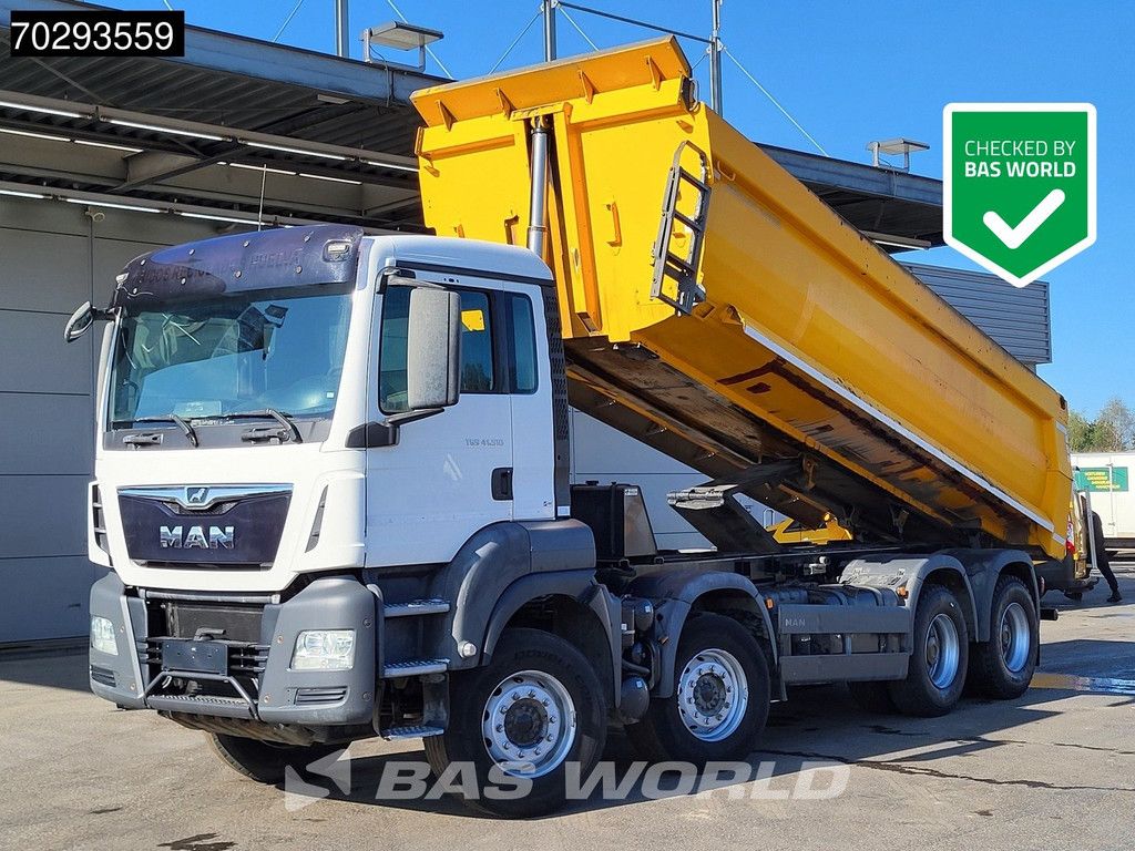 MAN TGS 41.510 8X4 19m3 Meiller tipper Steelsuspension Manual Big-Axle Euro 6