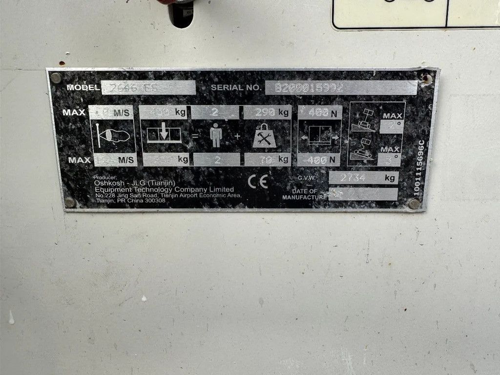 JLG 2646ES Hoogwerker Schaarhoogwerker