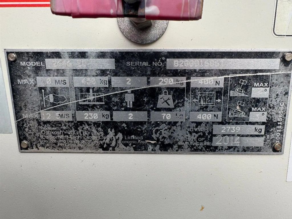 JLG 2646ES Hoogwerker Schaarhoogwerker