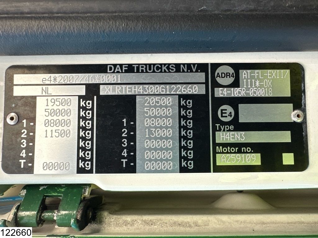 DAF XF 460 EURO 6, PTO