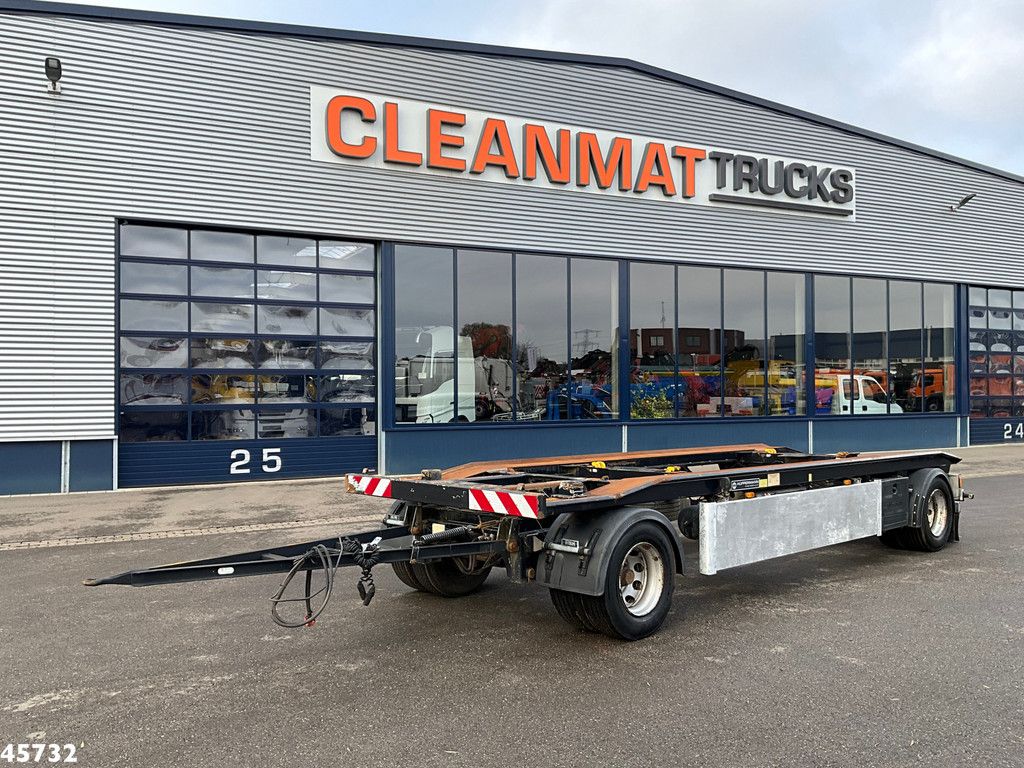 Huffermann 2-assige container aanhangwagen