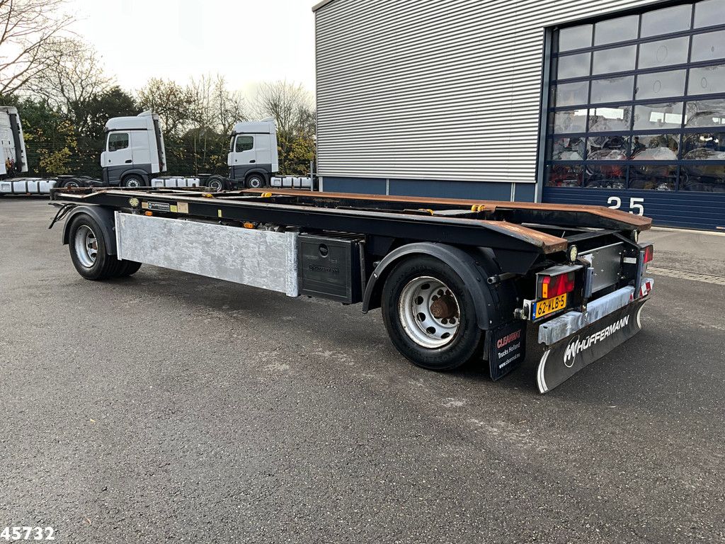 Huffermann 2-assige container aanhangwagen