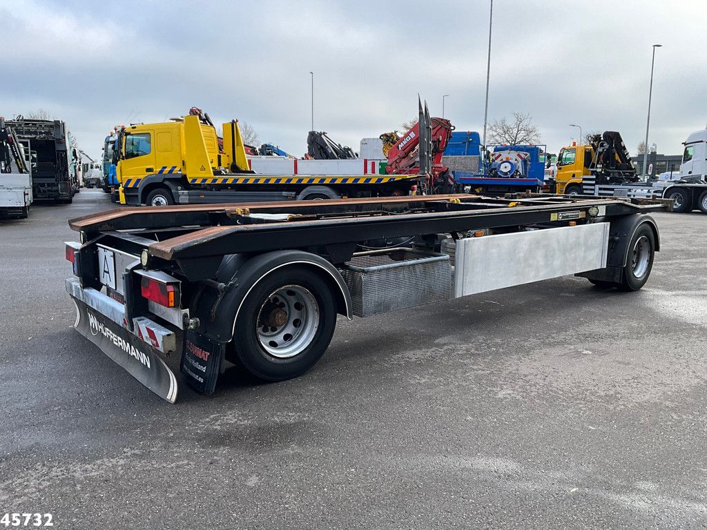 Huffermann 2-assige container aanhangwagen