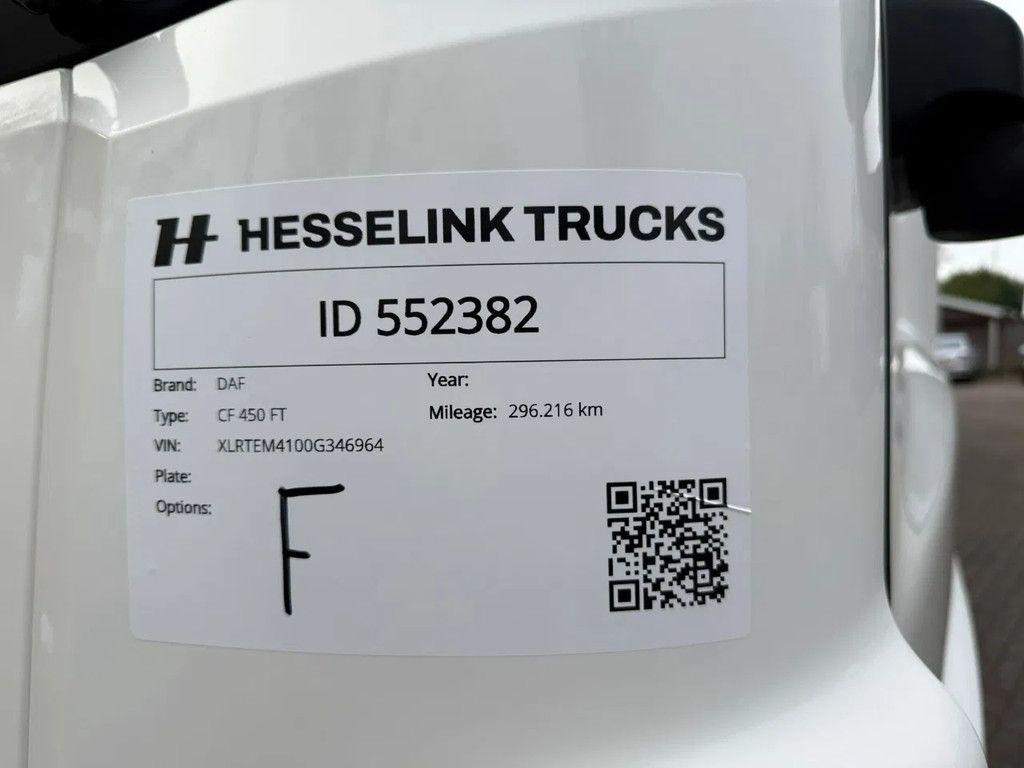 DAF CF 450 4X2 Space Cab LED Retarder Alcoa dura Bright 296.210 KM! German truck