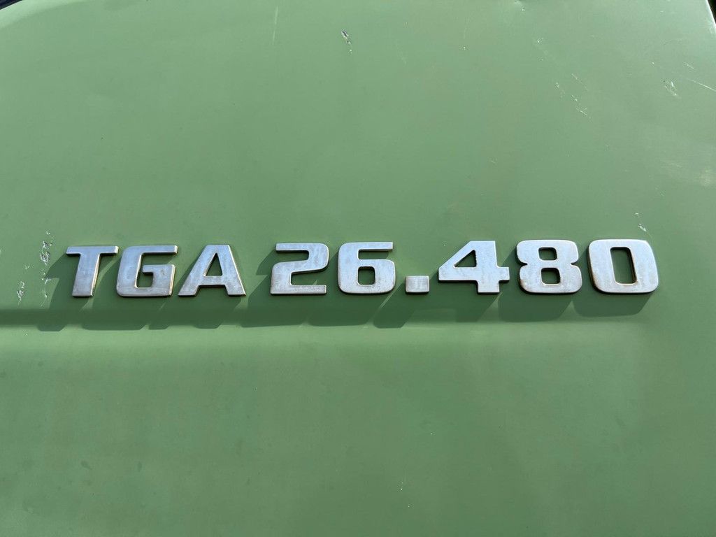 MAN TGA 26.480 6x4 tipper + HMF crane