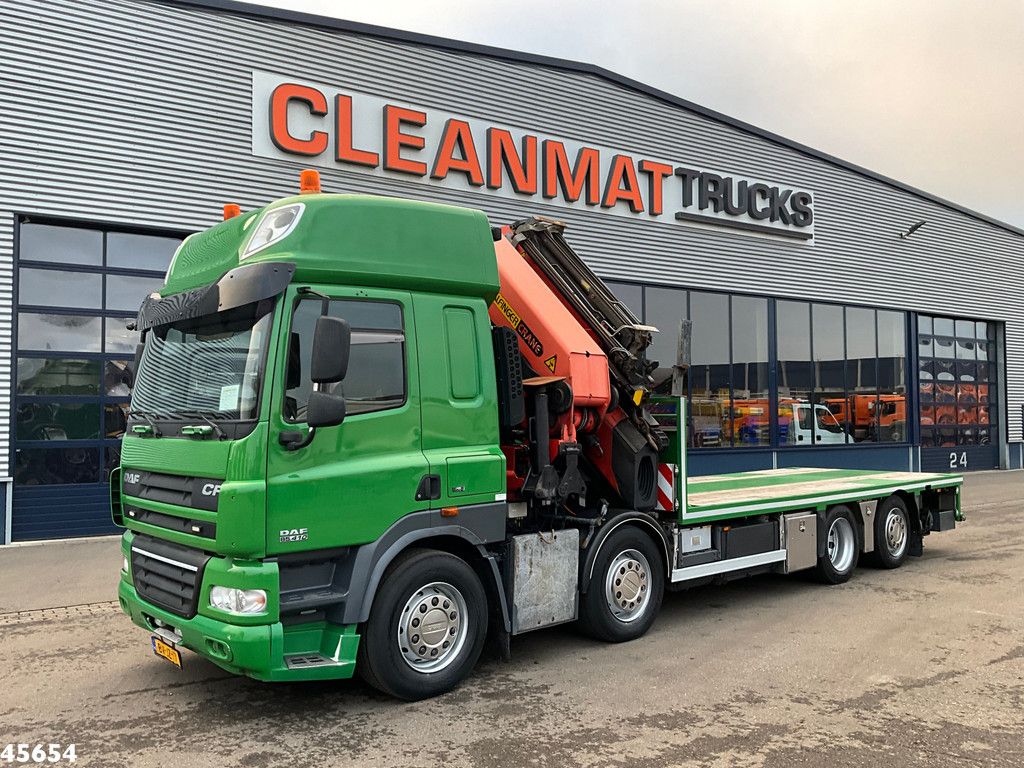 DAF FAX 85 CF 410 Euro 5 Palfinger 74 Tonmeter laadkraan + Fly-Jib!
