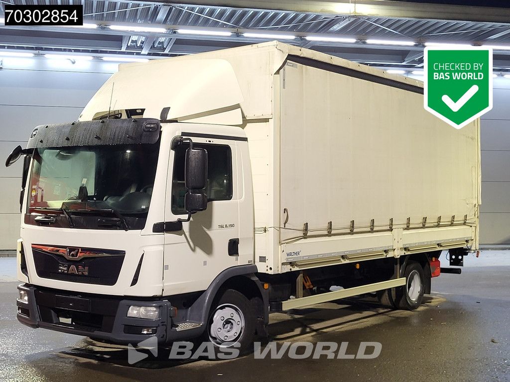 MAN TGL TGL 8.190 4X2 8tonner Curtainsider Ladebordwand Manual Euro 6