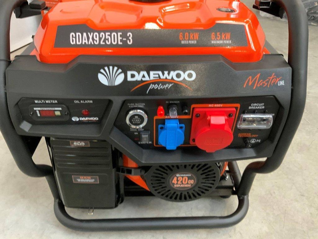 4x Generator Daewoo GDAX9250E-3 Petrol 6.5kVA New