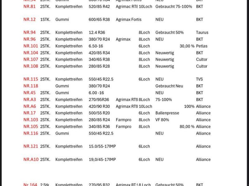 Diver Trelleborg, Michelin, Coninetal, Mitas etc
