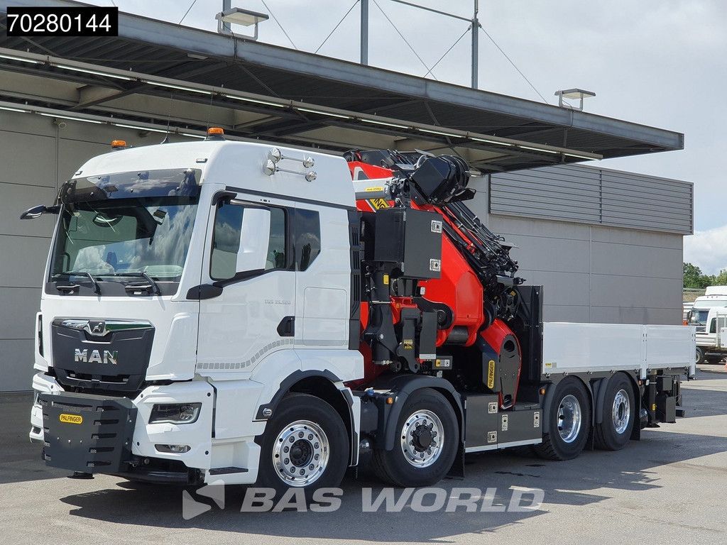 MAN TGS 35.520 8X4 Palfinger PK135.002 TEC 7 Kran Crane Hydrodrive Lift+steering axle Navi LED Euro 6