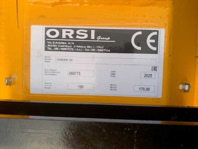 ORSI 130 GARDEN Klepelmaaier