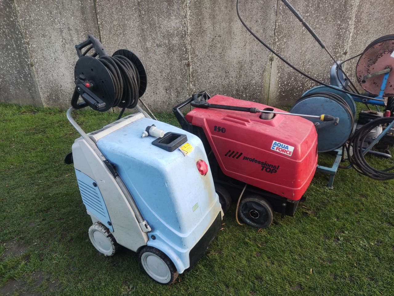 16 hogedrukreinigers (Kranzle, Karcher, etc.), ingeruild.