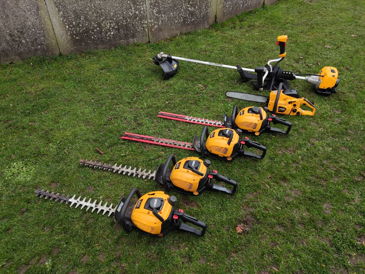 6 STIGA machines (bosmaaier, kettingzaag, etc. (ingeruild))