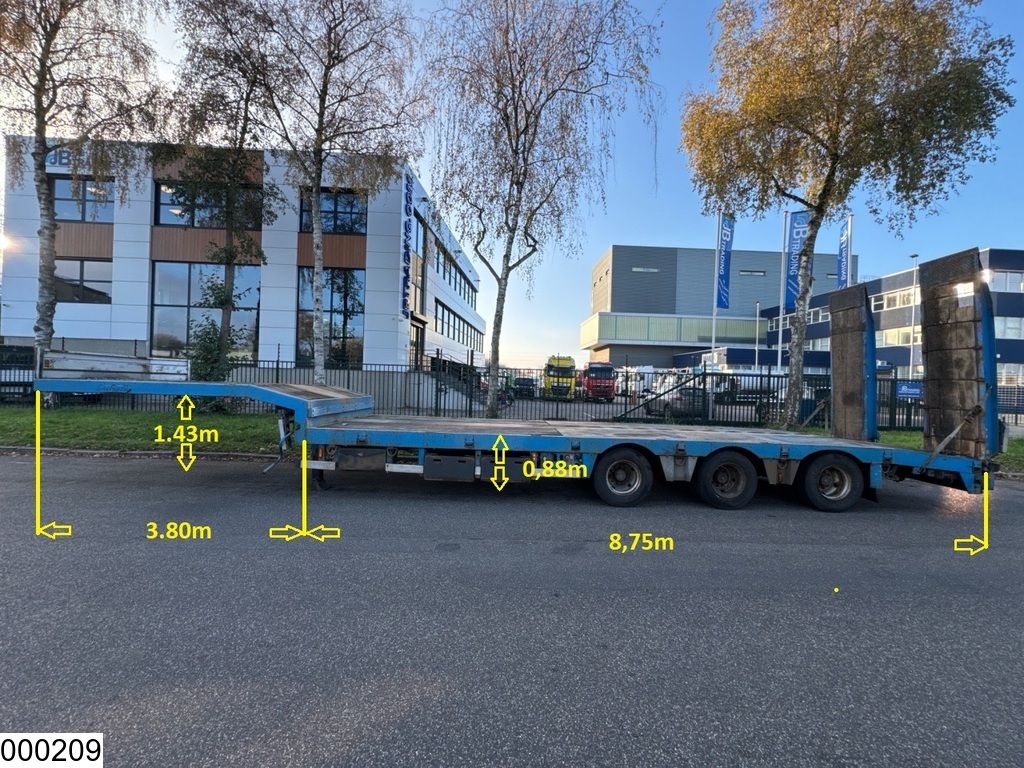 Nooteboom Lowbed 34.000Kg, Steering axle