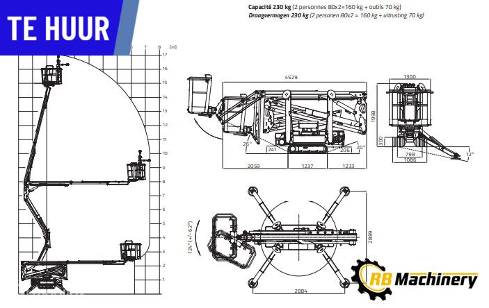Te huur Hinowa Lightlift 17.75 Performance IIIS