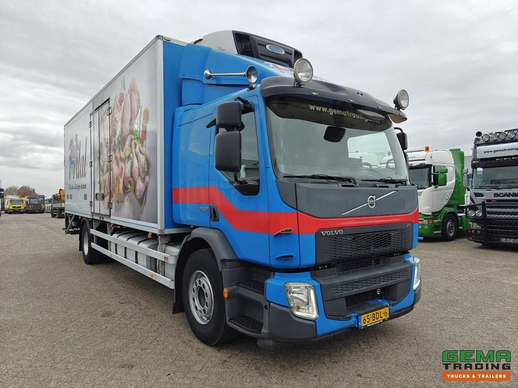 Volvo FE 250 4x2 Slaapcab Euro6 - Koel-Vriesbak 7.5m + Carrier Supra 750 Mt + Laadklep 2000kg - 01/2026 APK