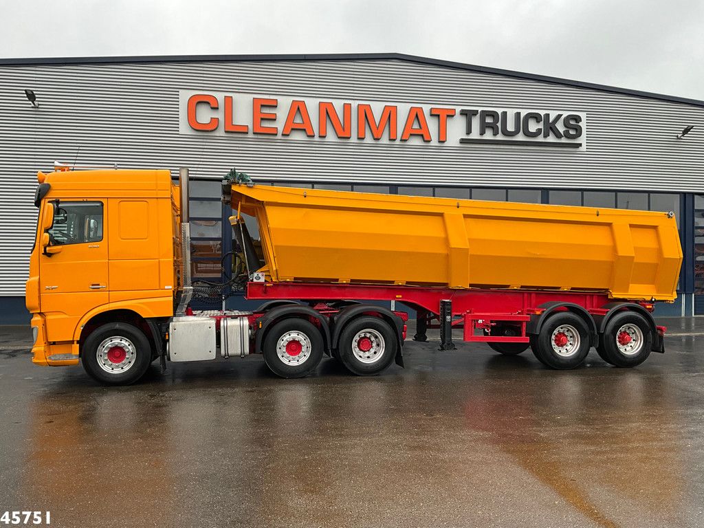 DAF FTG XF 530 6x2 Euro 6 ZF Intarder Kiphydrauliek + OVA 2-assige kipoplegger 32m³