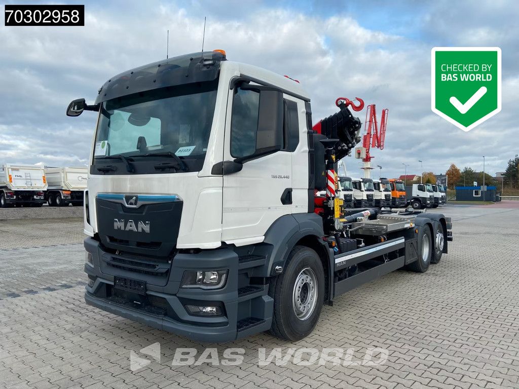 MAN TGS 26.440 6X2 NEW! Fassi 235A.0.25 Kran Crane Hyva 20-57-S Euro 6