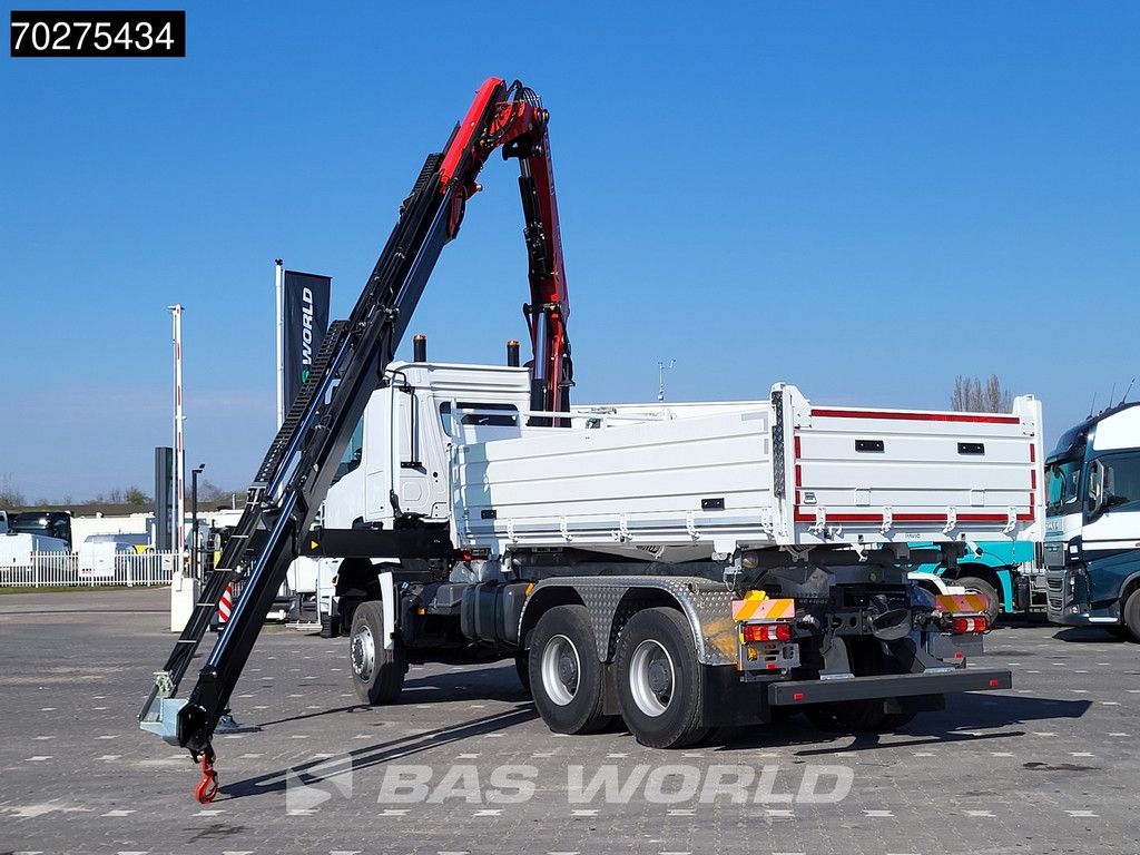 Mercedes Arocs 3348 6X6 NEW Fassi F255A.2.24 Kran Crane 3-way tipper Navi Euro 6