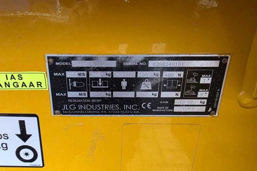 JLG 4069LE Electric, 14.2m Working Height, 360kg Capac