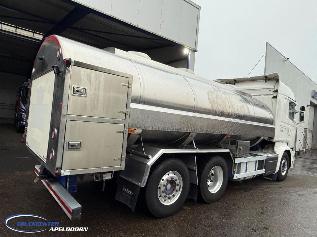 Scania R580 V8 Retarder, Steering axle, 15000 liter stainless steel tank TC11250