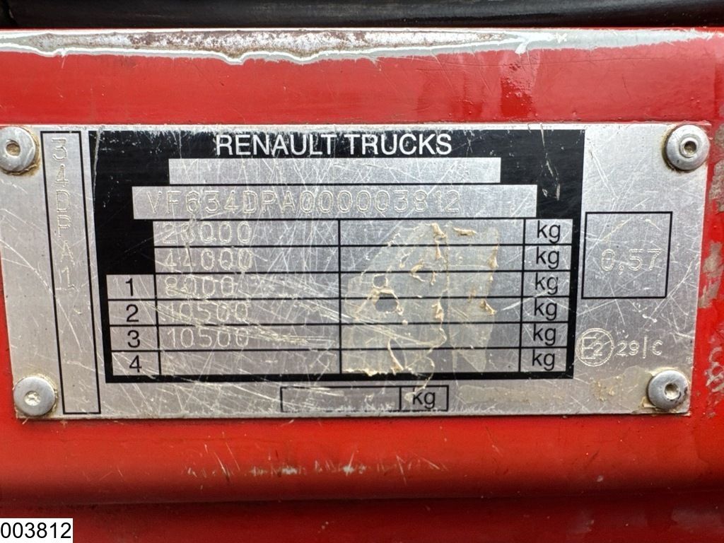 Renault Kerax 370 Dxi 6x4, Manual, Leaf suspension