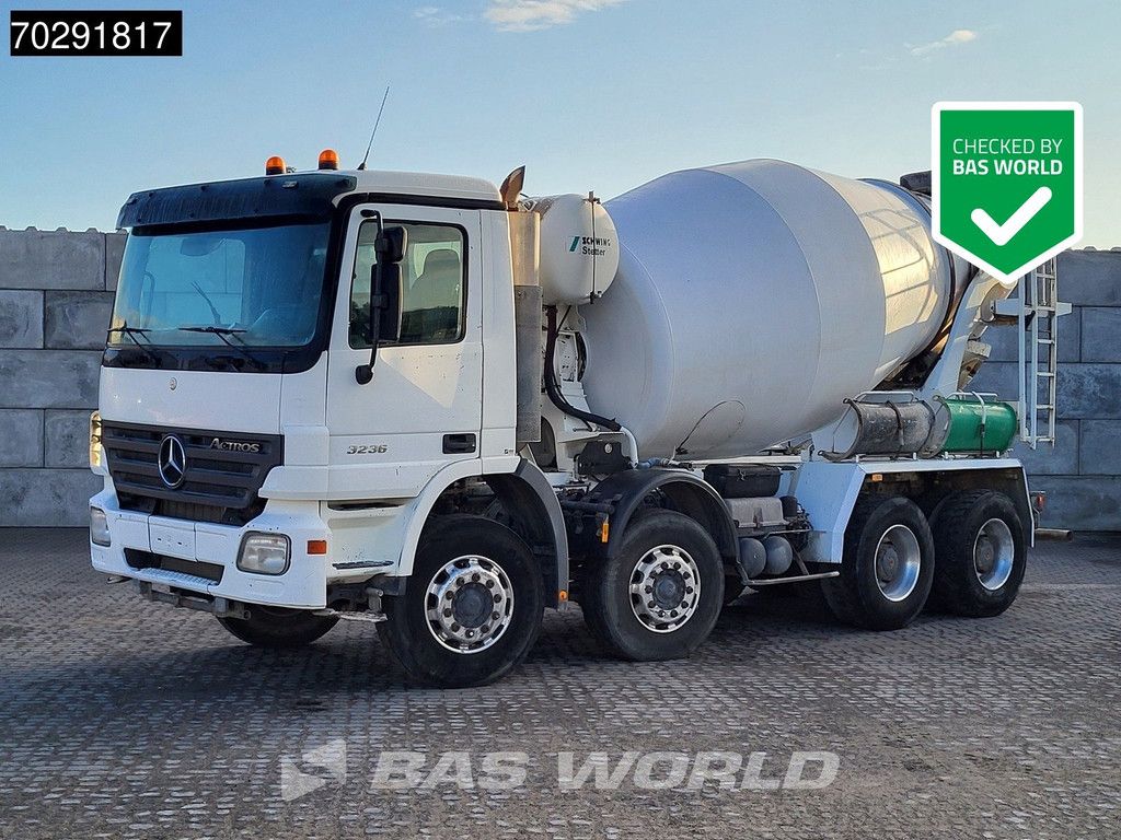 Mercedes Actros 3236 8X4 9m3 Stetter Mixer Retarder Steelsuspension Big-Axle Euro 3