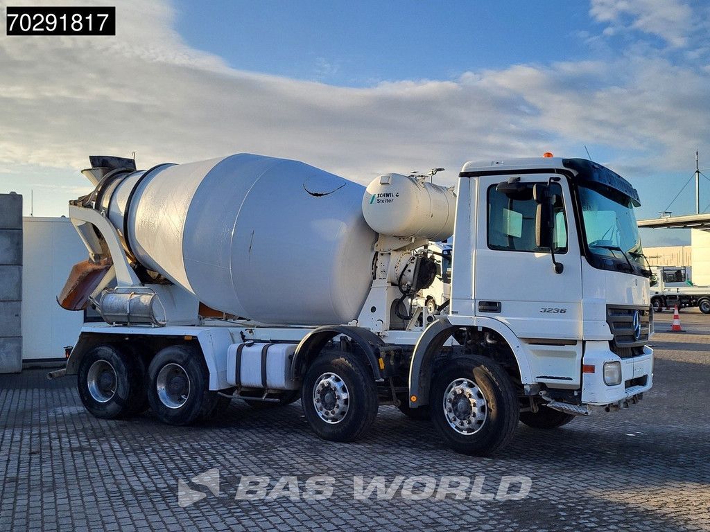 Mercedes Actros 3236 8X4 9m3 Stetter Mixer Retarder Steelsuspension Big-Axle Euro 3